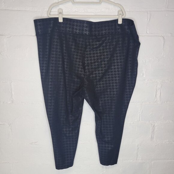 Studio By Torrid Women's Size 5X Tall Pants Pull On Pocket Pixie Black Gray - Picture 2 of 6